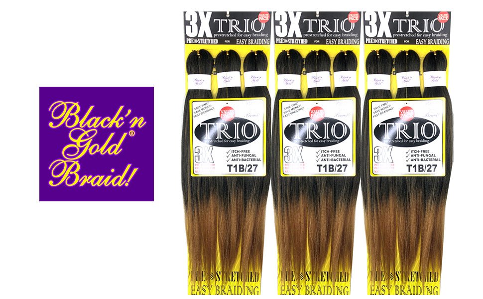 3X TRIO Pre Stretched Braiding Hair - petrasbesutyclub